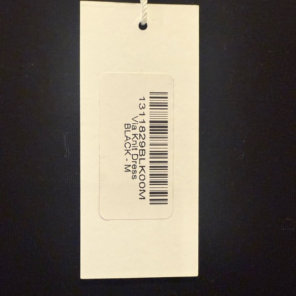 REFORMATION Via Knit Midi Dress NWT‎ Black size Medium - Picture 6 of 8